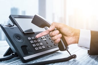 Dialing on an Avaya PBX phone